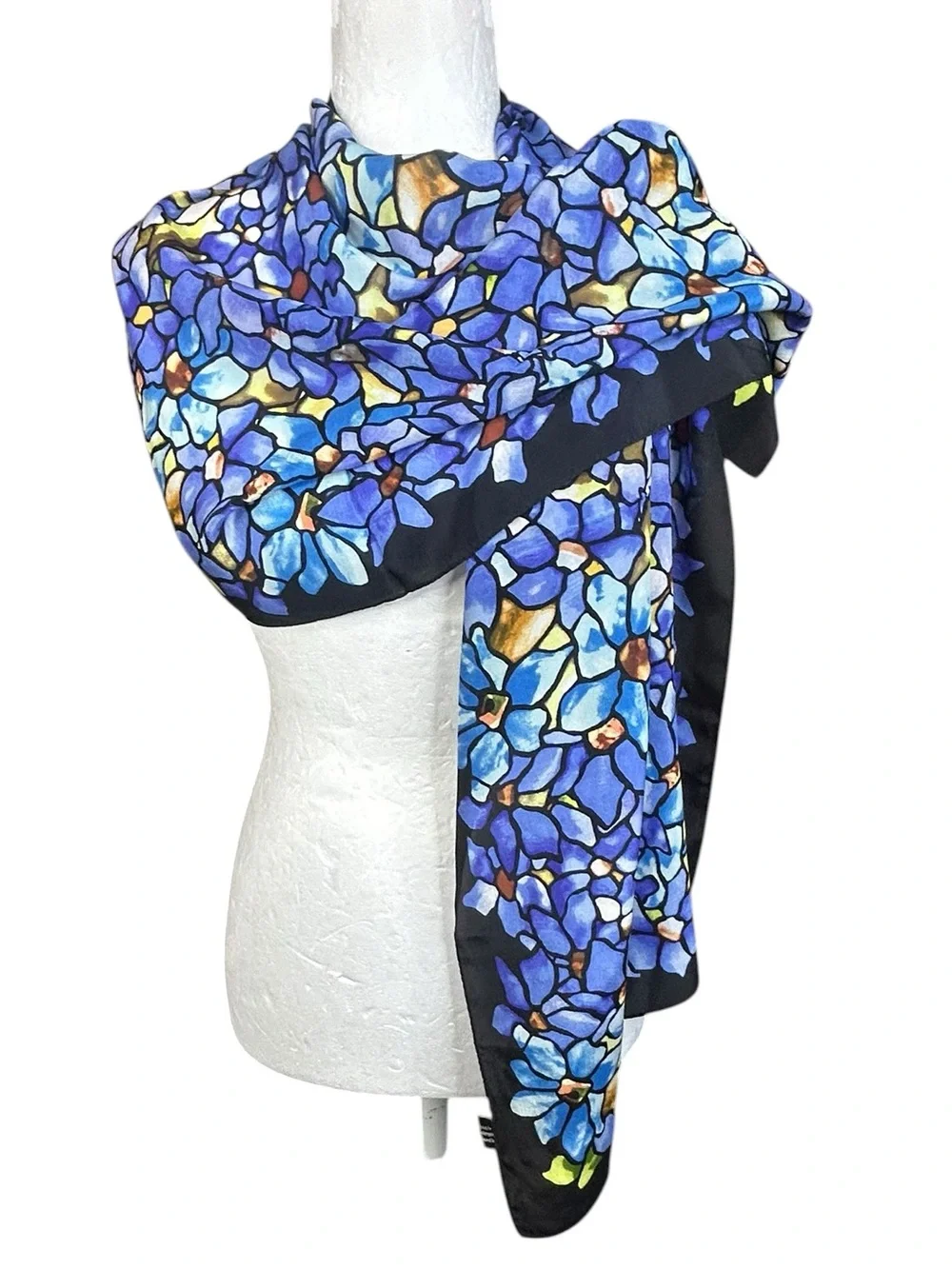 Metropolitan Museum of Art Louis C. Tiffany Irises Stained Glass Silk Scarf